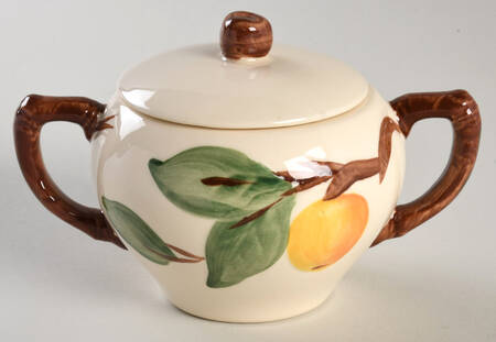Peach Tree Sugar Bowl & Lid