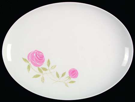 Pink A Dilly 13" Oval Serving Platter