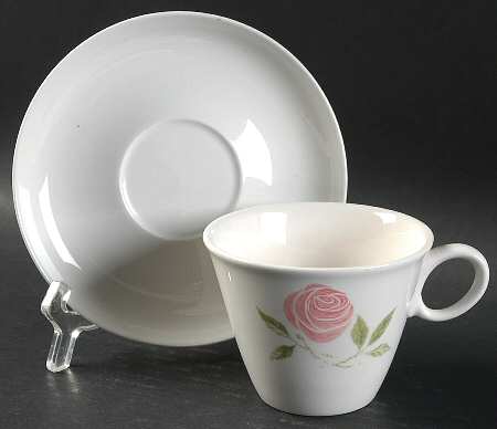 Pink A Dilly Flat Cup & Saucer Set