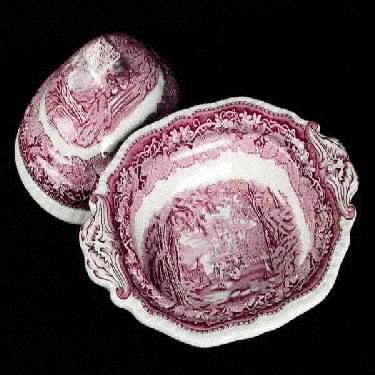 Pink Vista Oval Covered Vegetable