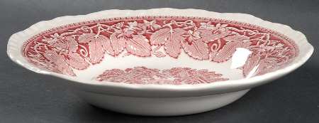 Pink Vista Rim Soup Bowl