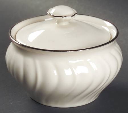 Platina Sugar Bowl & Lid