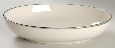 Platinum Band 8" Oval Vegetable Bowl