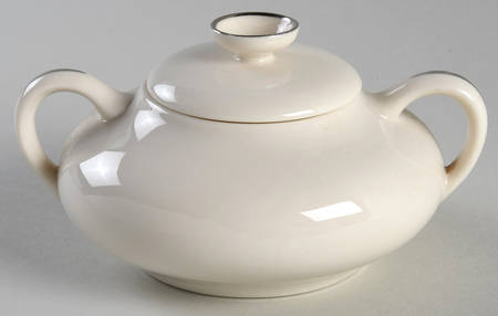 Platinum Band Sugar Bowl & Lid