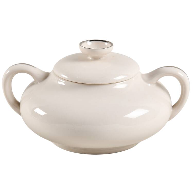 Platinum Band Sugar Bowl & Lid