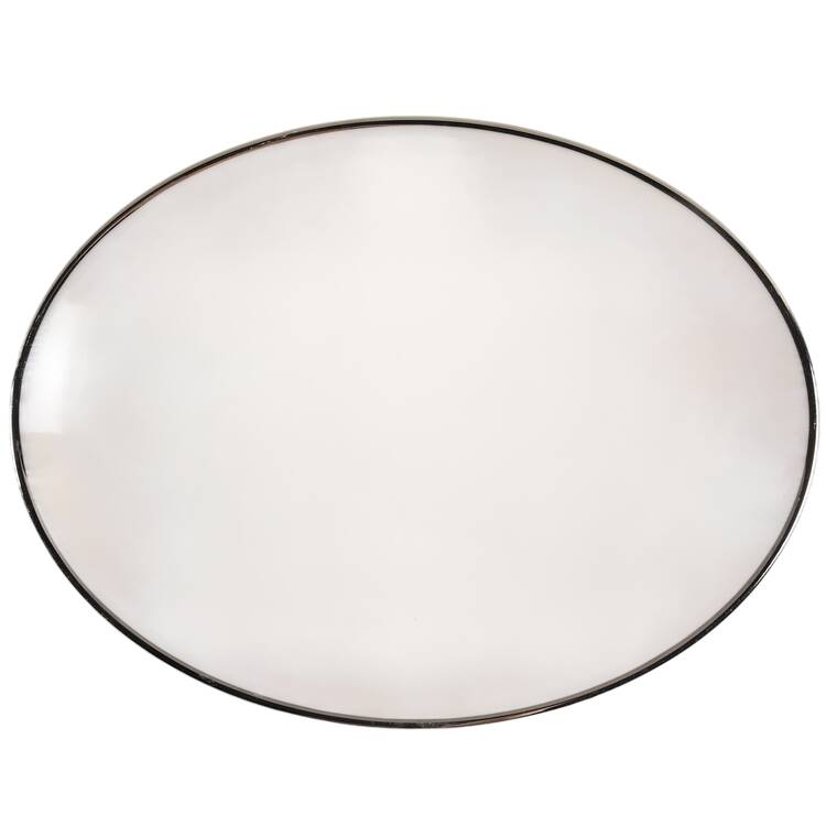 Platinum Band 12" Oval Serving Platter