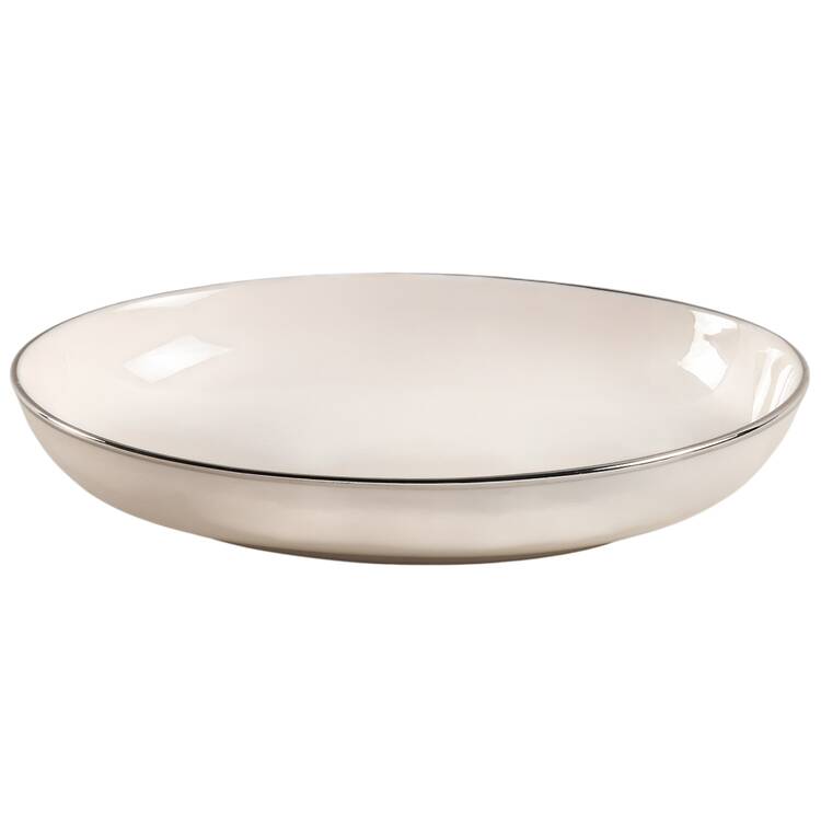 Platinum Band 8" Oval Vegetable Bowl