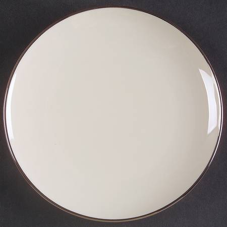 Platinum Band Dessert Plate/Cream Soup Saucer for Flat Bowl
