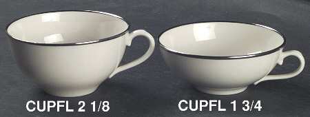 Platinum Band Flat Cup