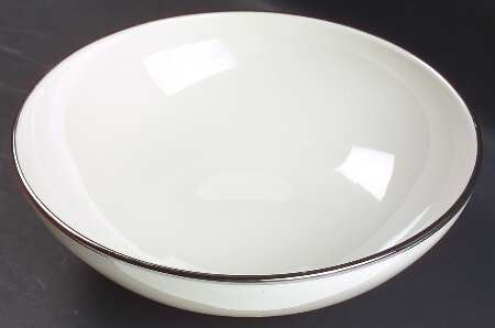 Platinum Band 10" Large Salad Serving Bowl