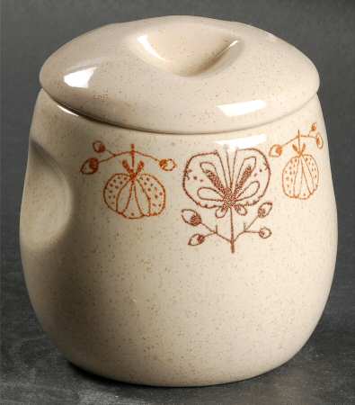 Pomegranate Sugar Bowl & Lid