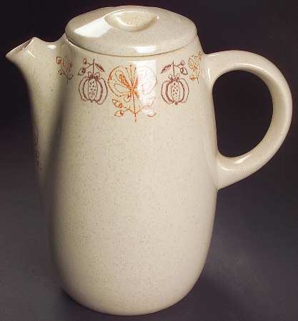 Pomegranate Coffee Pot & Lid