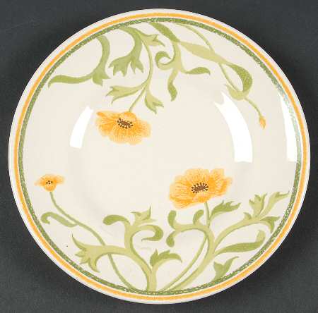 Poppy (Yellow Flowers) Bread & Butter Plate