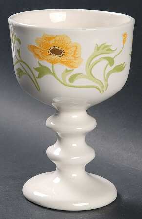 Poppy (Yellow Flowers) China Goblet
