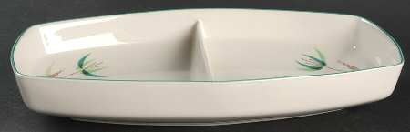 Radiance 10" Oval Divided Vegetable Bowl