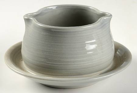 Reflections Blue Gravy Boat with Attached Underplate