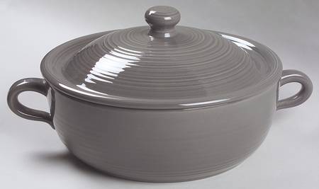Reflections Smoke Grey 2 Qt Round Covered Casserole