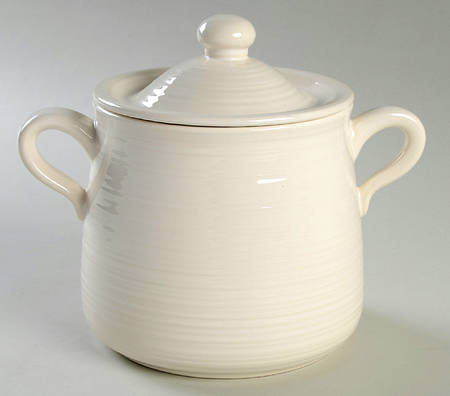 Reflections White Bean Pot & Lid