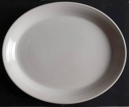 Reflections White 13" Oval Serving Platter
