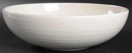 Reflections White 9" Round Vegetable Bowl
