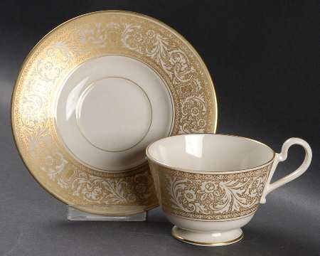 Renaissance Gold Footed Cup & Saucer Set