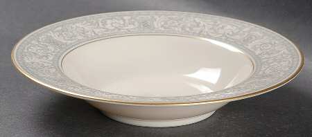 Renaissance Grey Rim Fruit/Dessert (Sauce) Bowl