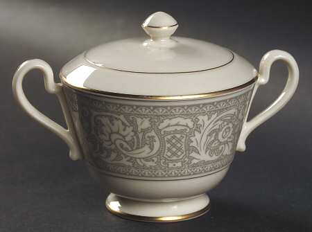 Renaissance Grey Sugar Bowl & Lid