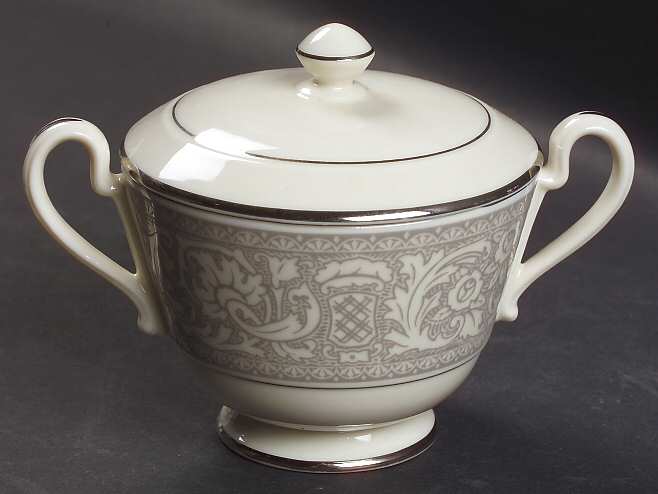 Renaissance Platinum Sugar Bowl & Lid