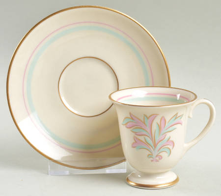 Rossmore Footed Demitasse Cup & Saucer Set