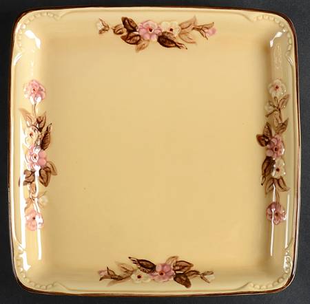 Rosette Square Microwave Tray