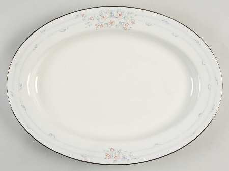 Rose Trellis 16" Oval Serving Platter