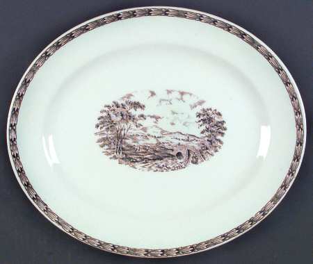 Rustic England 11" Oval Serving Platter