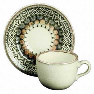 Saraband Flat Cup & Saucer Set