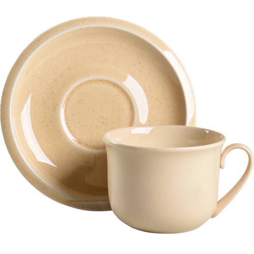Sea Sculptures Sand Flat Cup & Saucer Set