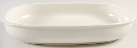 Sea Sculptures White 11" Rectangular Baker
