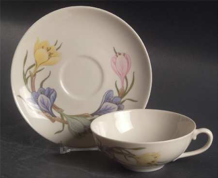 Sierra (Fine China) Flat Cup & Saucer Set