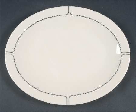 Silver Lining 13" Oval Serving Platter
