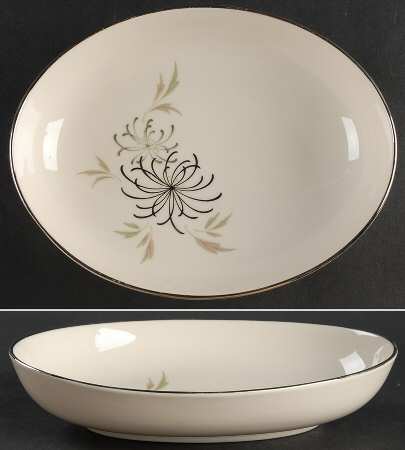Silver Mist 9" Oval Vegetable Bowl