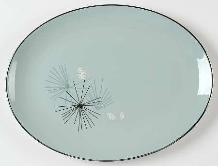 Silver Pine 12" Oval Serving Platter by Franciscan