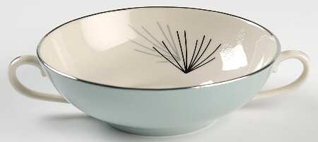 Silver Pine Flat Cream Soup Bowl