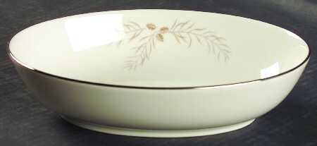 Snow Pine 8" Oval Vegetable Bowl