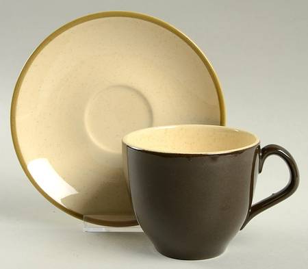 Spice Flat Cup & Saucer Set