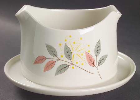 Springsong Gravy Boat with Attached Underplate