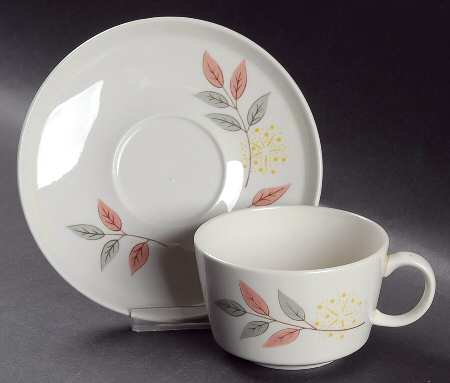 Springsong Flat Cup & Saucer Set