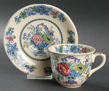 Strathmore Flat Cup & Saucer Set
