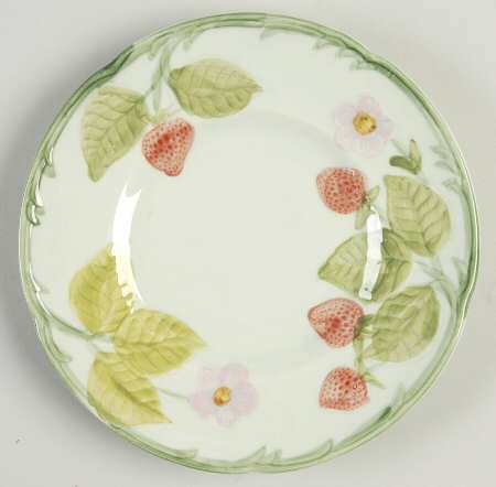 Strawberry Time Bread & Butter Plate