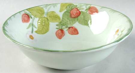 Strawberry Time 8" Round Vegetable Bowl