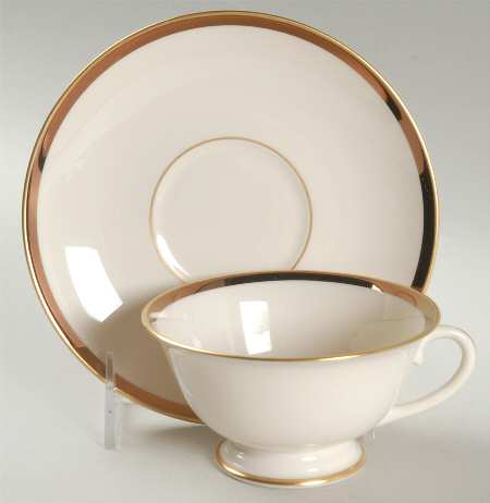Sunset Footed Cup & Saucer Set