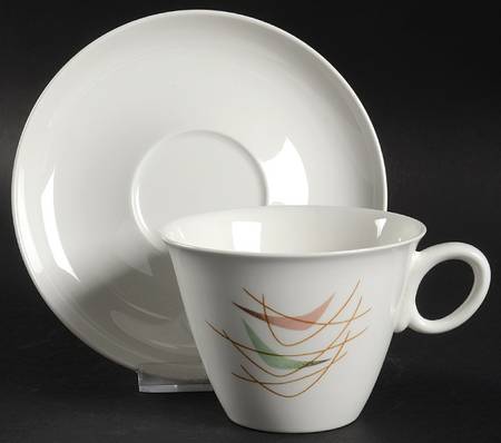 Swing Time Flat Cup & Saucer Set