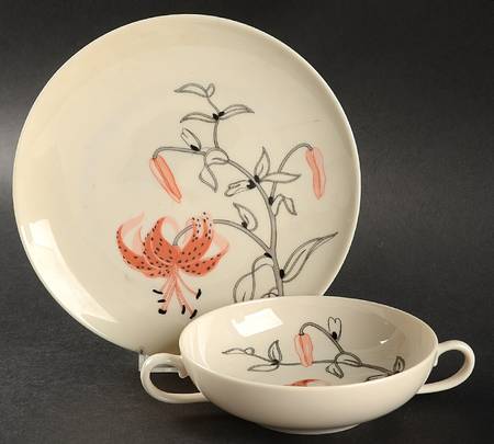Tahoe Flat Cream Soup Bowl & Dessert Plate/Saucer Set